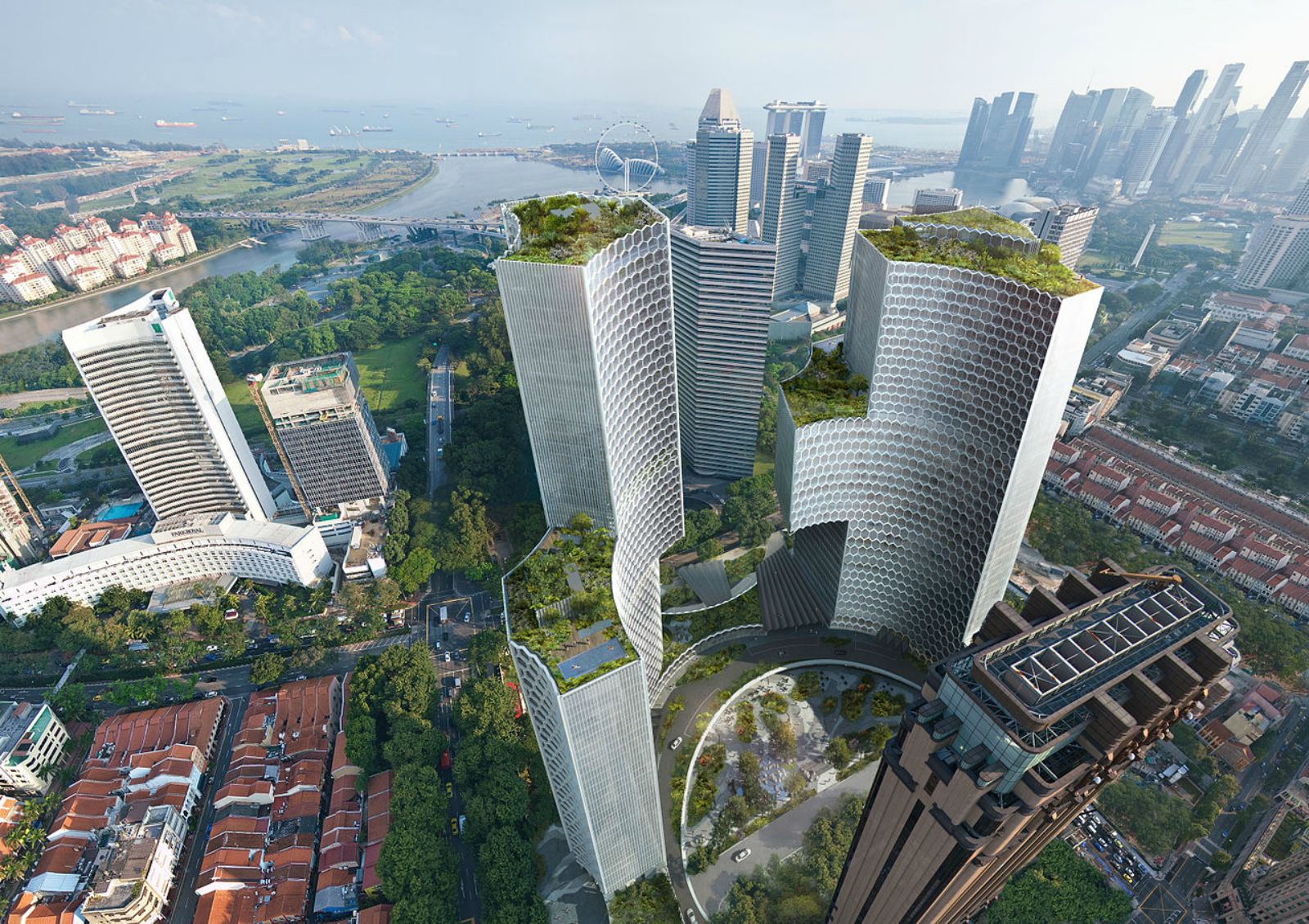 Singapore - January 04, 2018: The Futuristic Building Of Louis