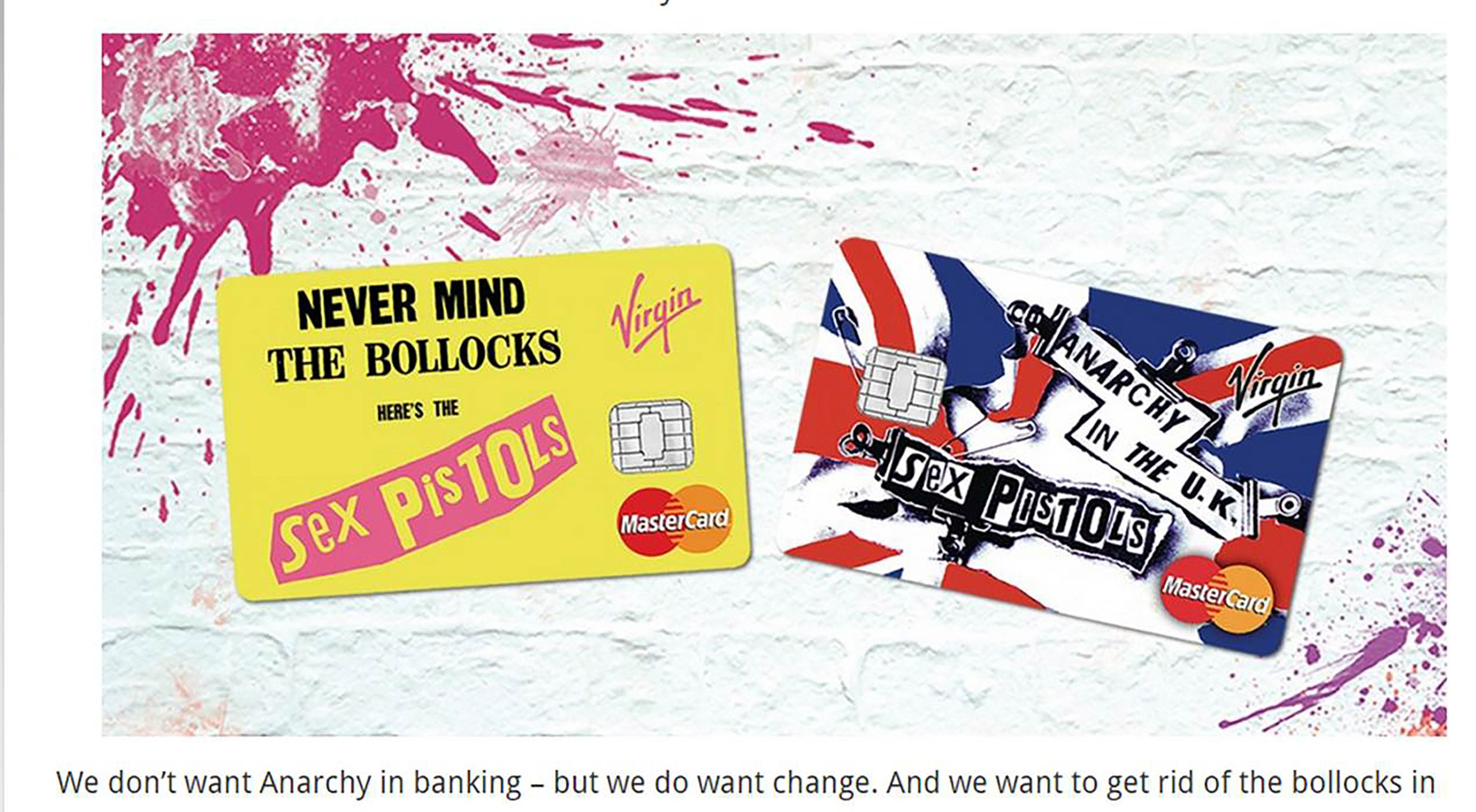 Virgin Money makes Sex Pistols the face of its credit cards | CNN Business