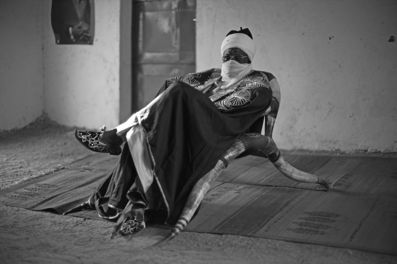 Alhadji Isse Tize, Lamido of Mogode, Cameroon. He is part of the Kapsiki ethnic group in the Far North Province in the Mandara mountains.