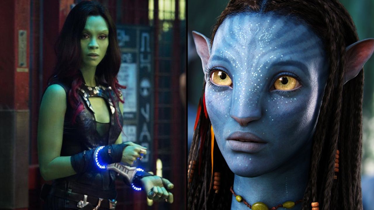Zoe Saldana stars in not one but three major sci-fi movie franchises. She's Lt. Nyota Uhura in the rebooted "Star Trek" movies, stars as former assassin Gamora in the Marvel hit "Guardians of the Galaxy" and is Neytiri in "Avatar" and its planned sequels. 