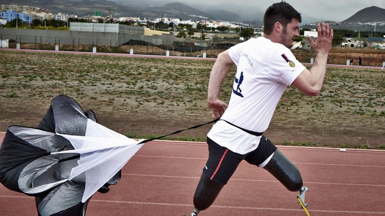 Invictus Games captain Dave Henson hopes for big things from Cybathlon. He says his own prosthetics no longer seem modern-- and he believes it's possible to make much cheaper, more beneficial artificial limbs in future, with Cybathlon's help.