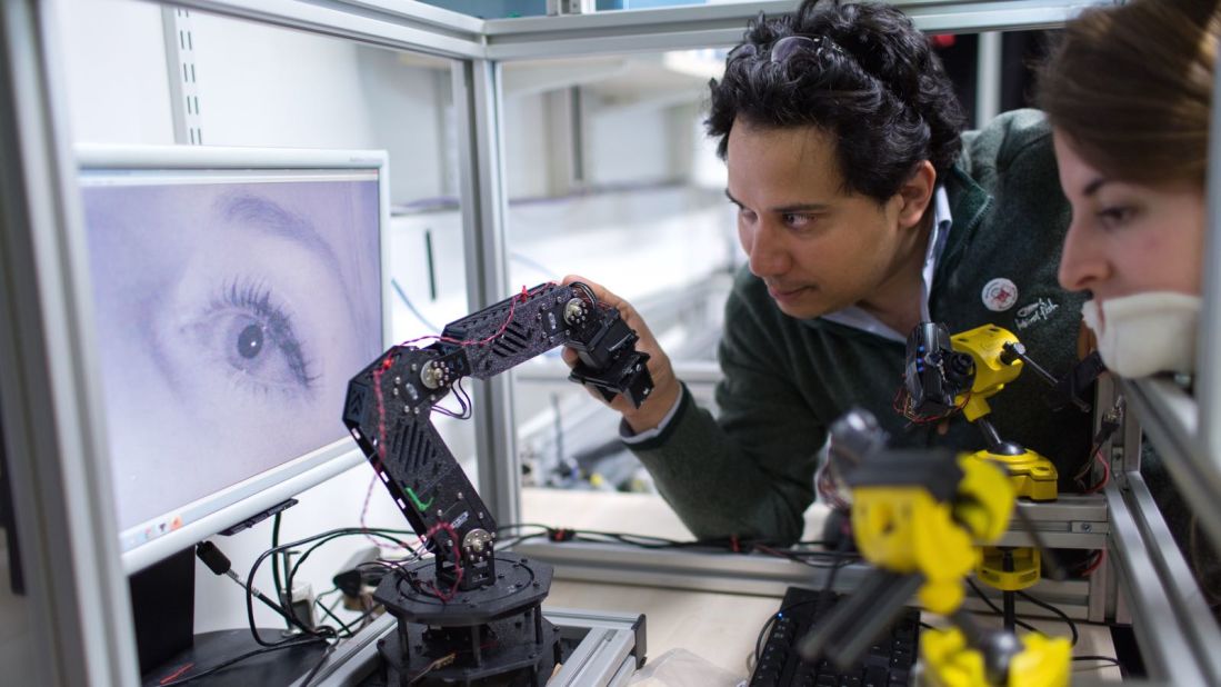 Cybathlon is a new event offering hope for people like Elwes, who want everyday tasks to be made simpler and access to sport cheaper. Dr. Aldo Faisal (pictured center) leads Imperial College London's Cybathlon team.