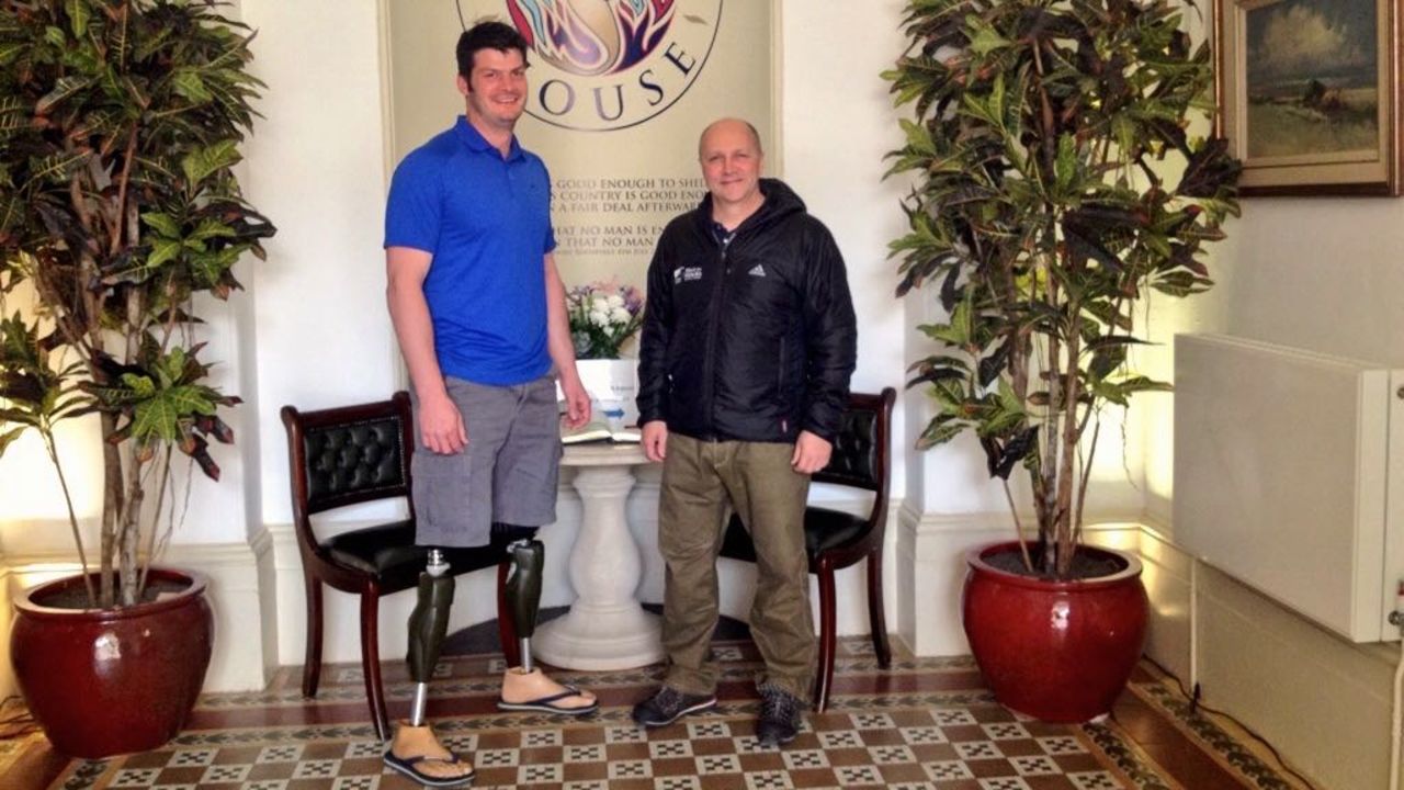 Martin Colclough -- right, with Henson -- is Help for Heroes' head of sports recovery. "It's not so much about the athletic ability of the people using the devices," he says, "it's about how clever and transferable the technology can become."