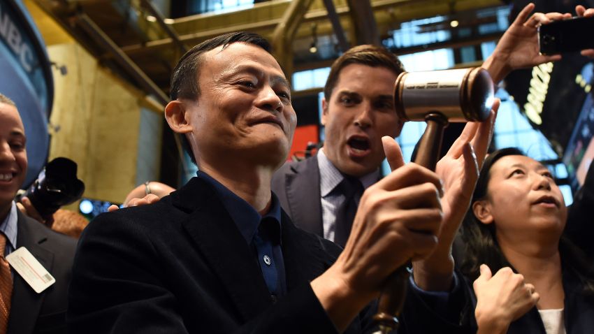 Jack Ma NYSE gavel