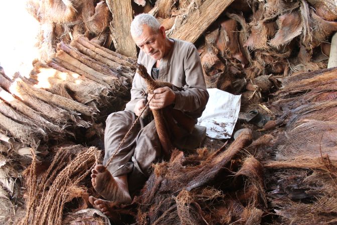 <strong>The craftspeople:</strong> For Portuguese<a > Jorge Santos</a>, one of the most unique sights from his Egypt trip was a man patiently weaving ropes for sale to locals -- something he had done for years, like his father before him. "He told me he had done it since he was a child," he says. 