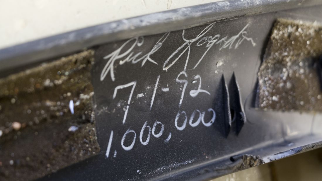 "Somebody took the time to write their name on the undercarriage. We need to take the time to make sure that we straighten that piece of metal instead of replacing it," Bolognino said.