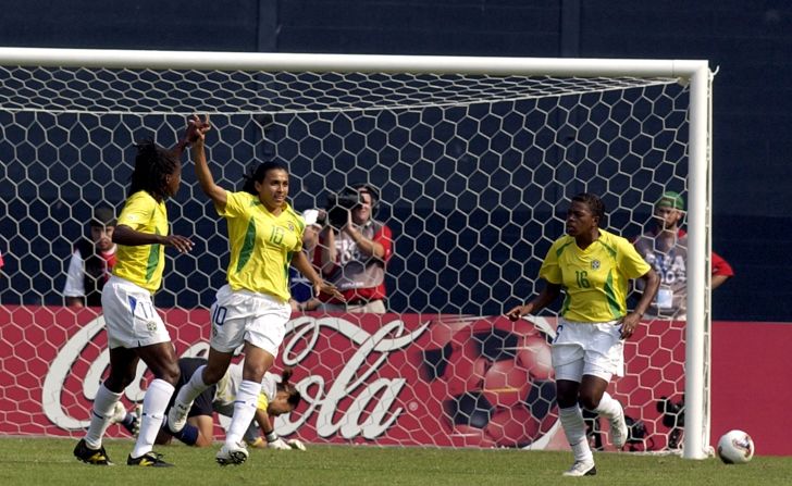The 29-year-old scored her first World Cup goal 12 years ago, also a penalty against South Korea.