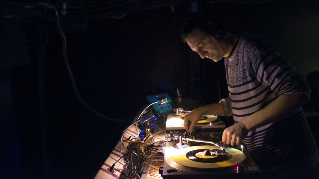 A DJ spins tunes in Beirut, Lebanon.