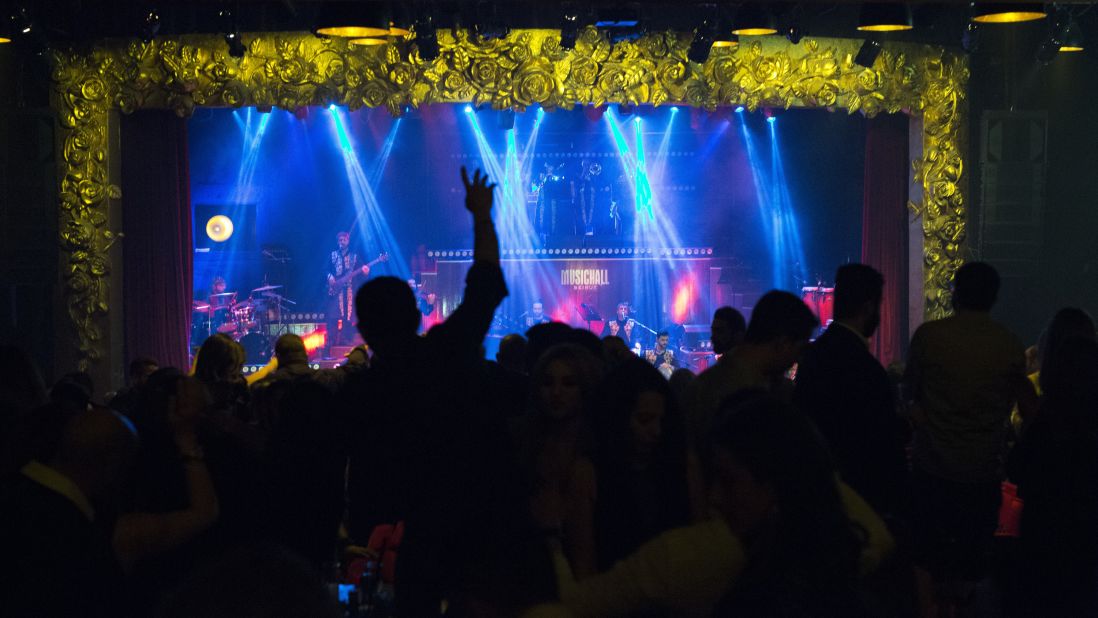 The main stage at Beirut Music Hall in Beirut, Lebanon.