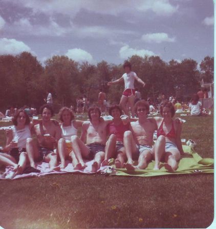 Was photo-bombing invented here? <a href="index.php?page=&url=http%3A%2F%2Fireport.cnn.com%2Fdocs%2FDOC-1244447">Marjorie Zien</a> relaxed with friends upon graduating high school in 1978 in Albany, New York.