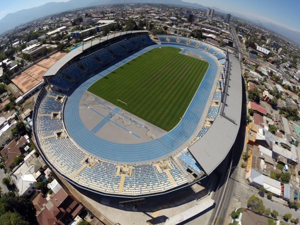 Estadio El Teniente is the home of 2014 first division champion O'Higgins -- named after Bernardo O'Higgins, who helped free Chile from Spanish rule during the Chilean War of Independence, and has a capacity of 14,087.