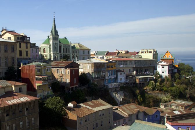 The city of Valparaiso is one of the most important South American ports on the Pacific Ocean. It was declared a UNESCO World Heritage site in 2003.