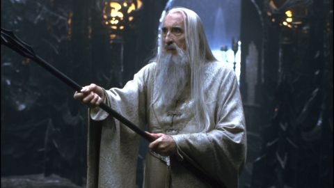 Lee plays the evil Saruman in 2001's "The Lord of the Rings: The Fellowship of the Ring."