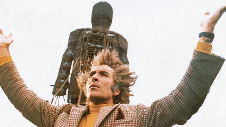 Lee plays Lord Summerisle in the 1973 horror cult classic "The Wicker Man."