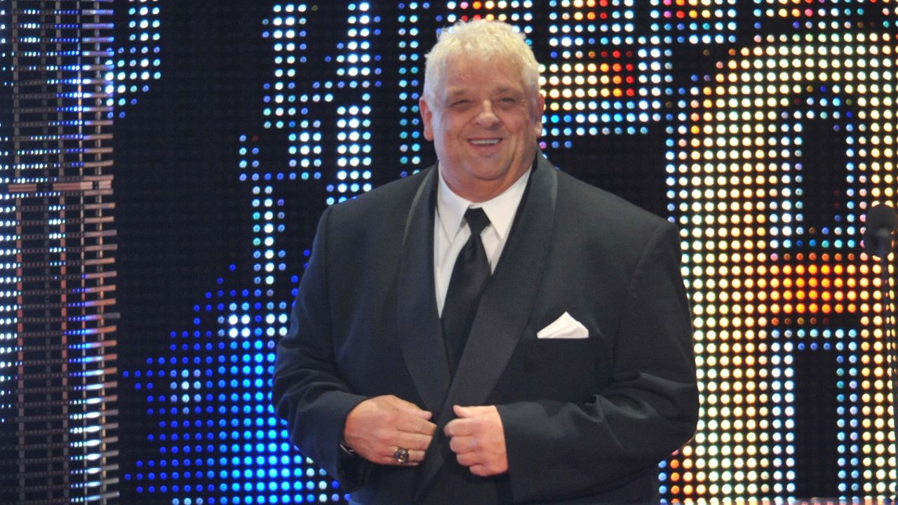 Dusty Rhodes, here at the WWE Hall Of Fame Induction Ceremony in April 2011, liked to pitch himself as an everyman.