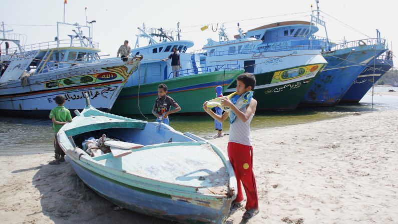 These fishing boats are used by smugglers to transport thousands of children to Italy's shores. One smuggling captain told CNN that in the impoverished villages in Egypt's north, it's "either smuggle or starve."