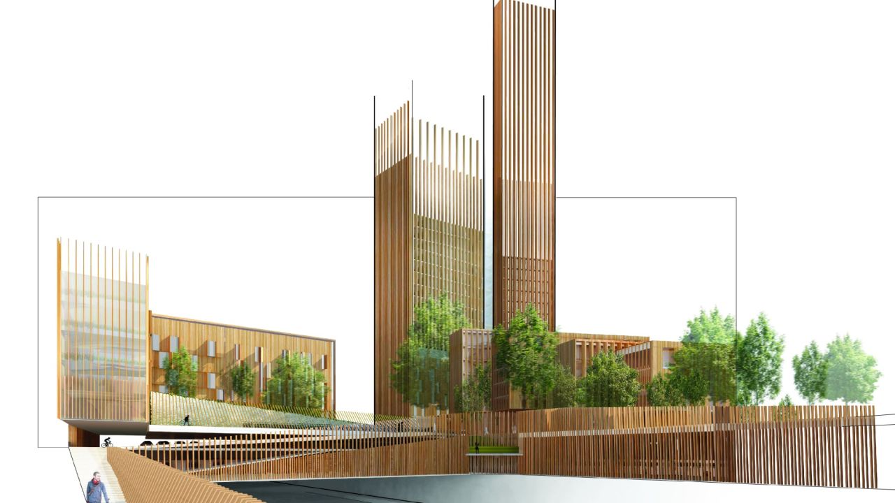The "Baobab" complex as designed by MGA in conjunction with its design partners in France.