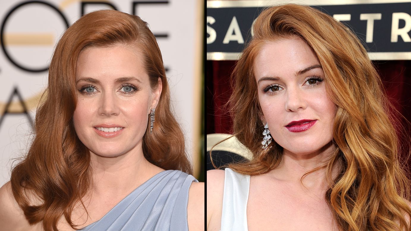 Howard and Chastain aren't the only Hollywood redheads who have people scratching their heads. Academy Award-nominated actress Amy Adams, left, looks a lot like comedic actress Isla Fisher.