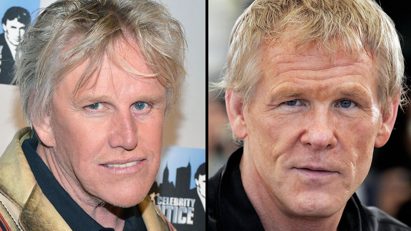 As their long careers in Hollywood continue, actors Gary Busey, left, and Nick Nolte are obviously becoming the same person.