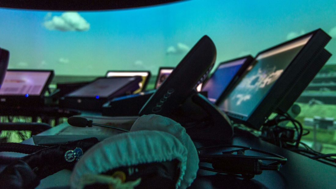 "We use it to put our ATCs in nasty situations," says Cooper, his fingers instinctively tapping the screen to line computer-generated aircraft up on the runway. "But it has to be relevant, you can't just come in here and set everything on fire just for the hell of it."<br />