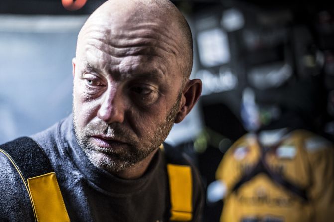 Life on the ocean wave is a tale of the unexpected for Abu Dhabi Ocean Racing (ADOR) skipper Ian Walker, seen here on board his Azzam yacht during the 2014/15 Volvo Ocean Race.