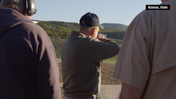 Sen. Lindsey Graham skeet shooting in Kamas, Utah on June 13, 2015.