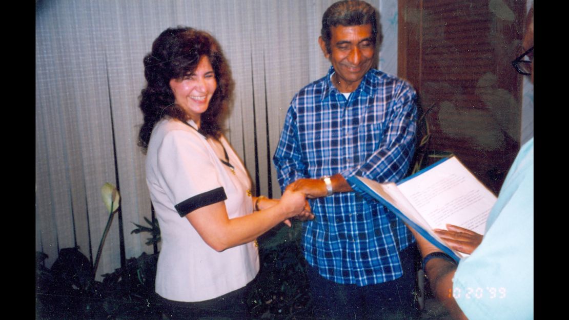 Mevlin and Shirley married in 1999.