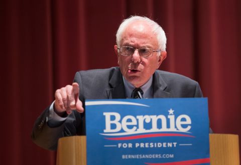 U.S. Sen. Bernie Sanders, independent from Vermont running for Democratic nomination