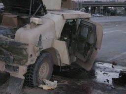A Humvee Urruela was in outside Baghdad was hit with two roadside bombs.