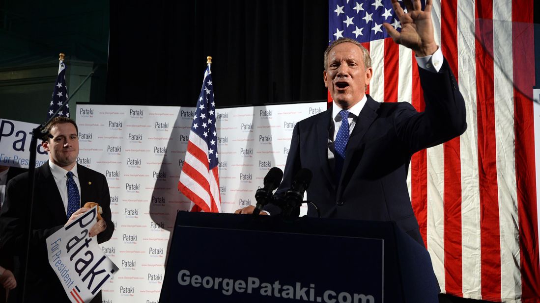 Former Gov. George Pataki, R-New York, who has dropped out of the presidential race.