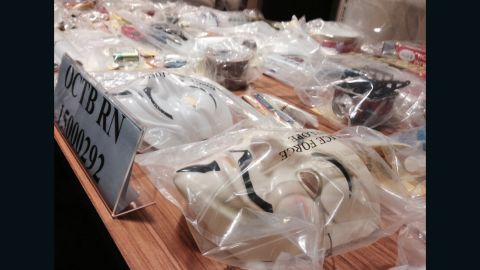 Masks were among the items seized.