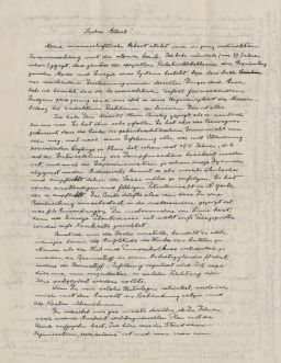 A letter from Albert Einstein to his son discussing the atomic bomb sold at an auction for $62,500.