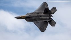 An F-22 Raptor demonstrates its maneuverability during the Wings Over the Pacific air show Sept. 28, 2014, at Joint Base Pearl Harbor-Hickam, Hawaii. The Raptor's sophisticated aero design, advanced flight controls, thrust vectoring, and high thrust-to-weight ratio provide the capability to outmaneuver all current and projected aircraft. (U.S. Air Force photo/Capt. Raymond Geoffroy)