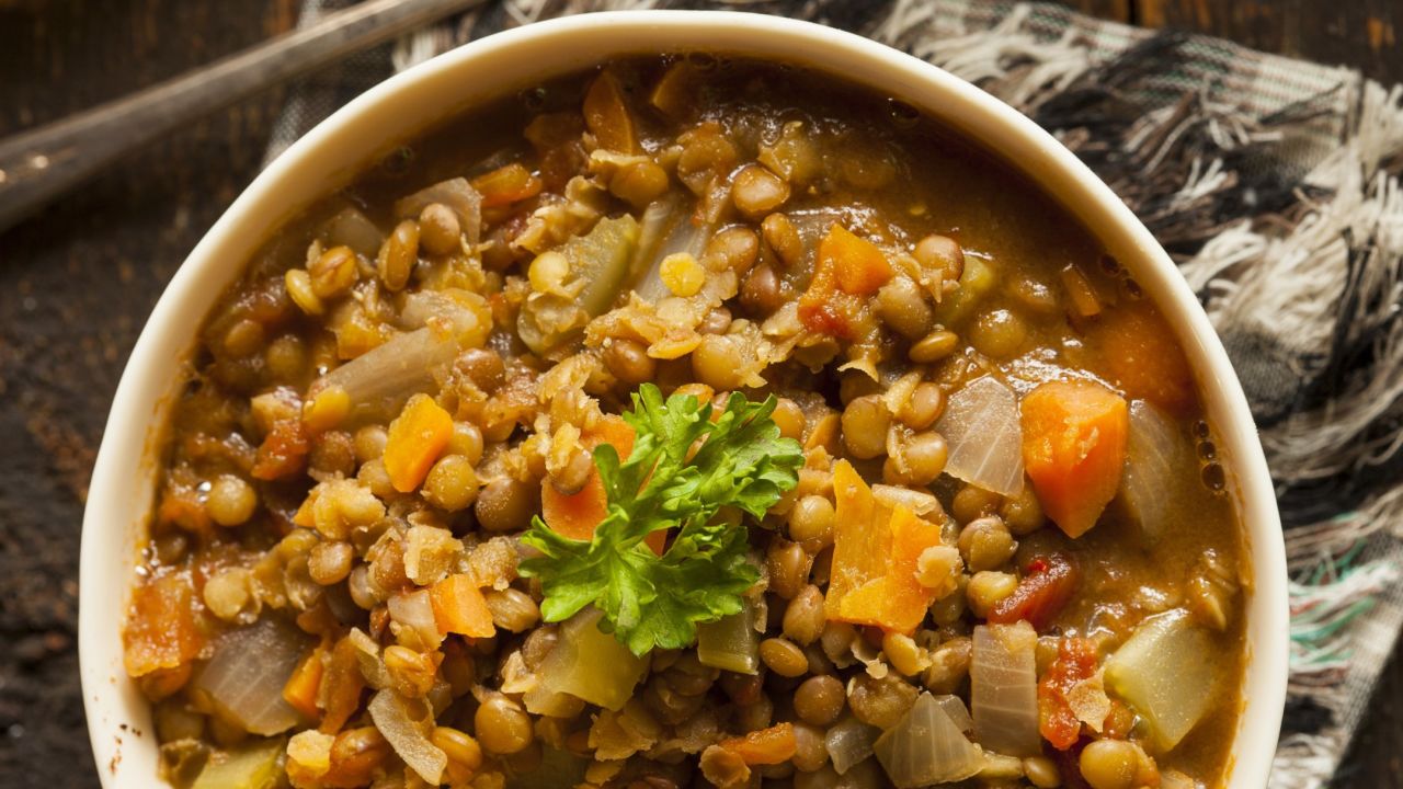 Lentil soups and stews are a good way to add some punch to your lunch.