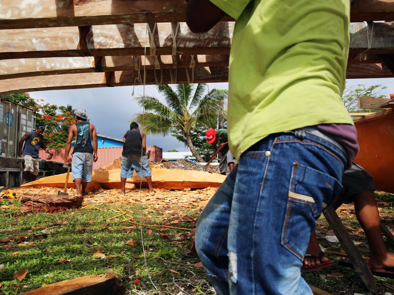 Marshallese people are known as master canoe builders and navigators. Including the ocean, the nation is three times the size of Texas. But it only has as much land as Washington, D.C. "We are not a small island country," said Tony de Brum, the foreign minister. "We are a big ocean country."