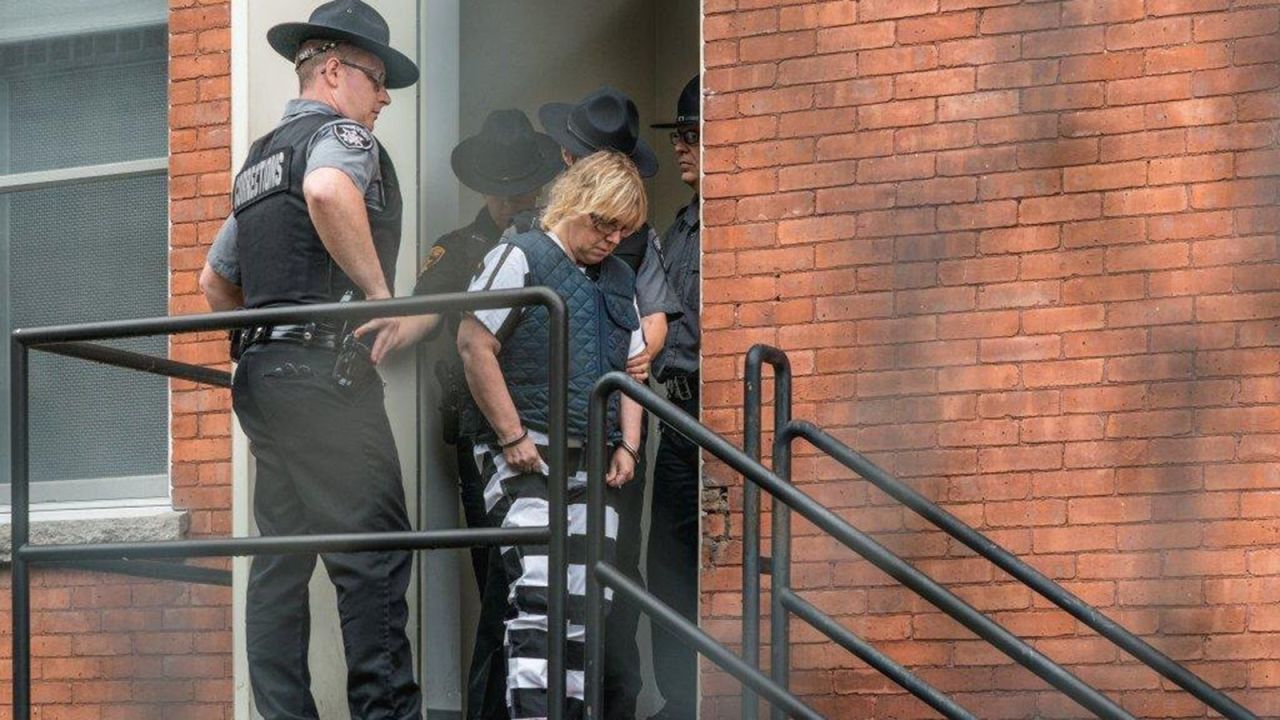 Prison tailor Joyce Mitchell, charged with aiding the escape, appeared in court on Monday, June 15.