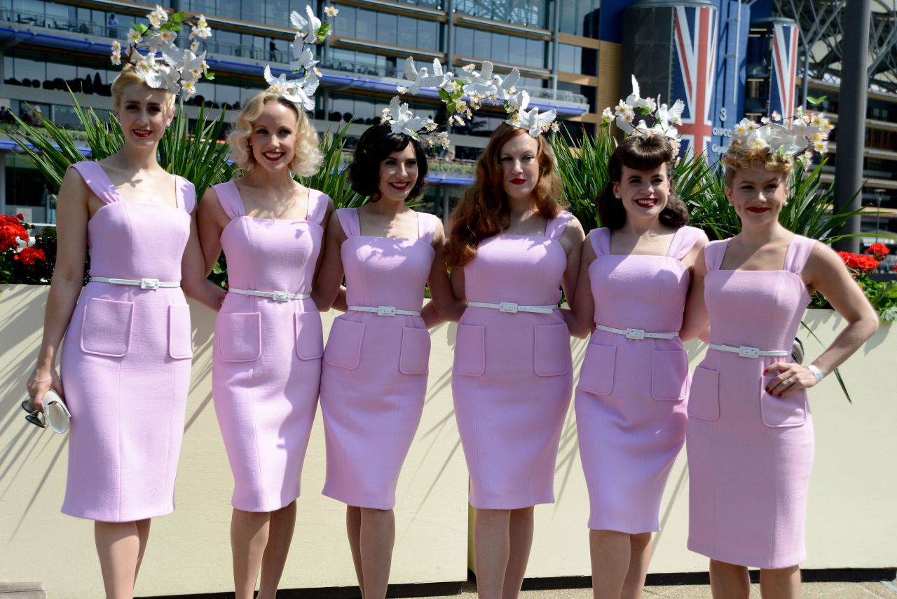 Among those in the stands on day one of Royal Ascot were the Tootsie Rollers, a band with the aim of bringing back vintage styles.
