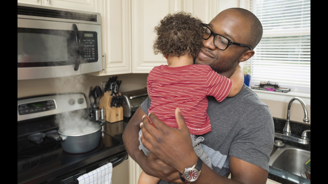 More time in direct child care has led today's fathers to be more comfortable expressing emotion with their kids.