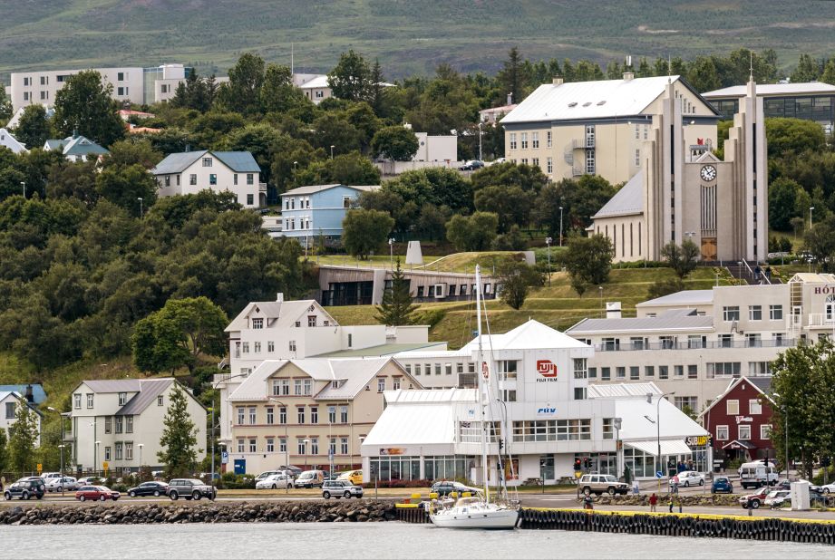 Once you've explored Iceland's capital city of Reykjavik, drive a few hours north to explore the picturesque town of <a href="http://www.lonelyplanet.com/iceland/the-north/akureyri" target="_blank" target="_blank">Akureyri</a>, population 18,000. It's a lovely spot in summer to hike and to enjoy the mountains, one of Iceland's longest fjords and idyllic harbor. It's also a base for excellent skiing in winter. 