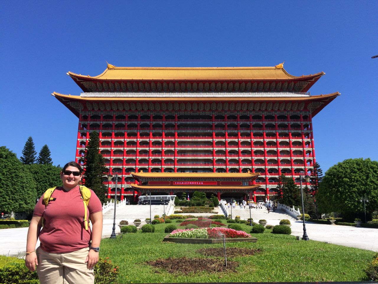 "2014, in front of the Grand Hotel in Taipei, Taiwan. You won't be seeing any of these pictures on Facebook or Instagram. This is me at my heaviest and hopefully, after this year, never again."
