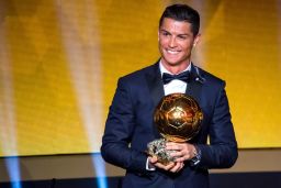 Cristiano Ronaldo was named the world's best footballer in January.