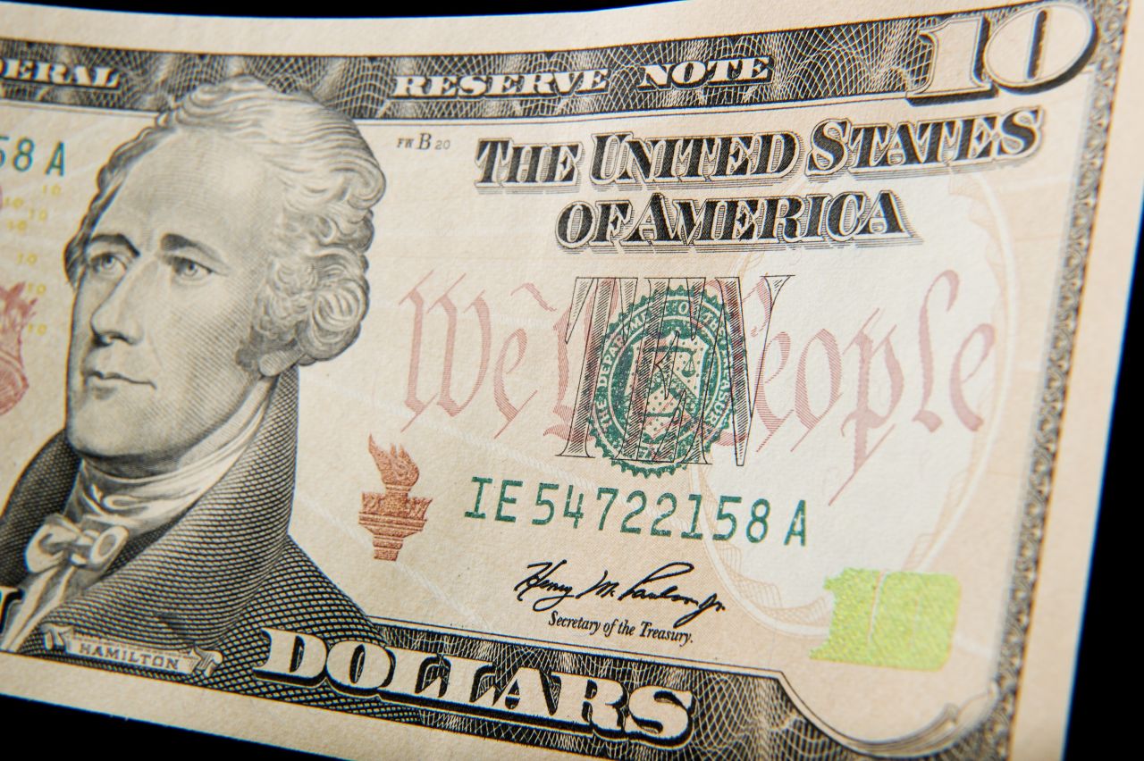 This one takes a bit of dedication because it can be unwieldy -- you'll need a long piece of cardboard or stiff paper to decorate like a $10 bill. Cut a hole in the middle for your face and you can be the highly anticipated woman who replaces Alexander Hamilton on the tenner.