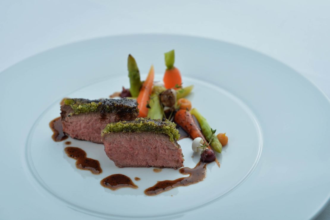 Chef Henk Savelberg hits a midpoint between classic French and nouvelle cuisine.