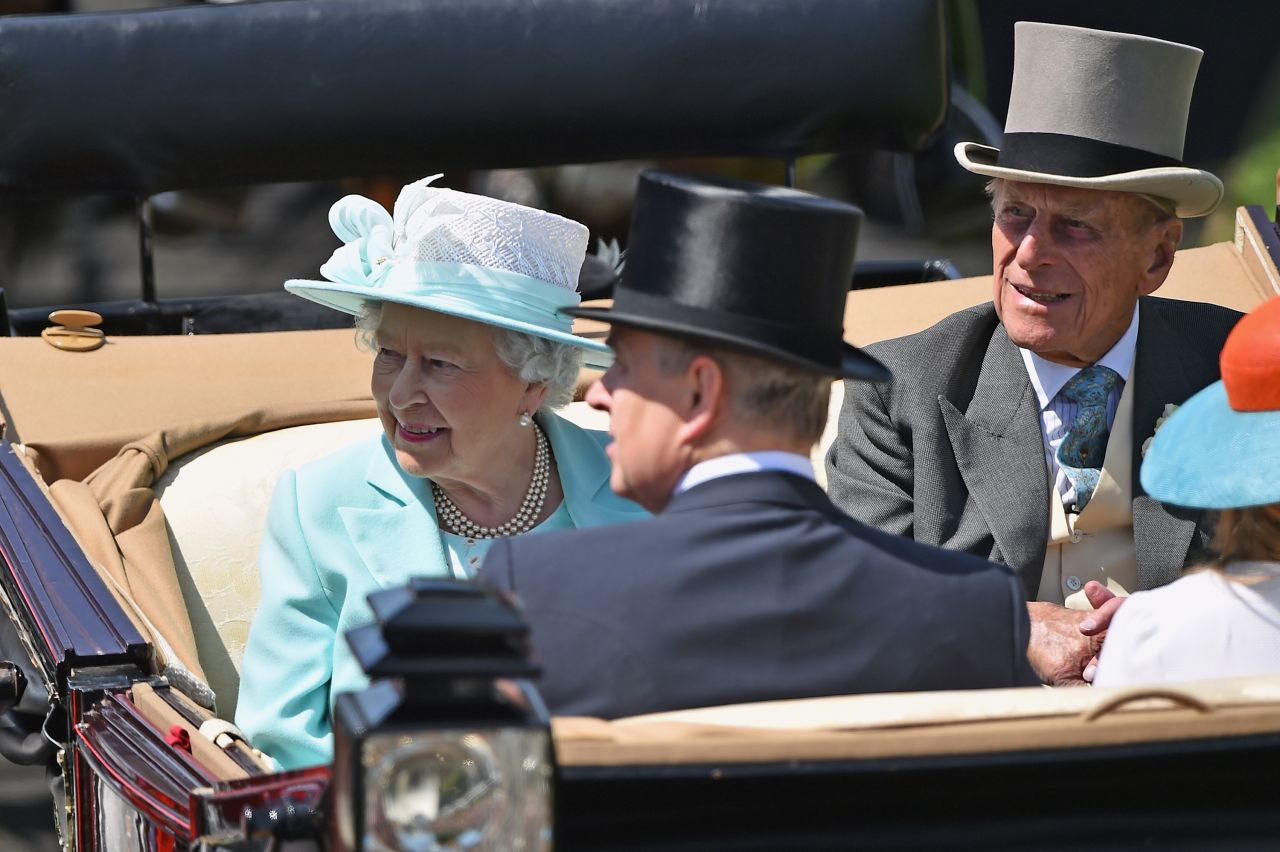Bookmakers at Royal Ascot take bets on what color hat the Queen will wear on each day of the five-day meeting. Queen Elizabeth II chose a light shade of green for Ladies' Day.