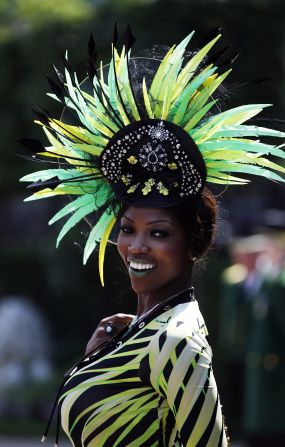 "We've spotted a lot of fluorescents," Di Vico tells CNN. "The perfect Ascot hat has to be elegant with a touch of wow."