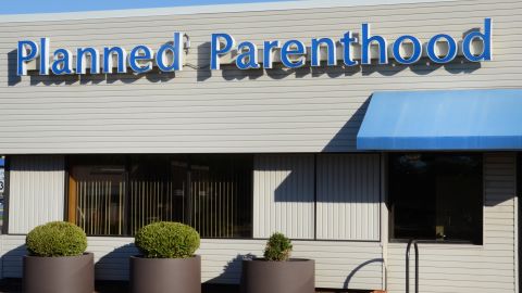 Planned Parenthood, whose Ann Arbor location is shown on September 7, 2014, operates 820 health centers in the U.S.