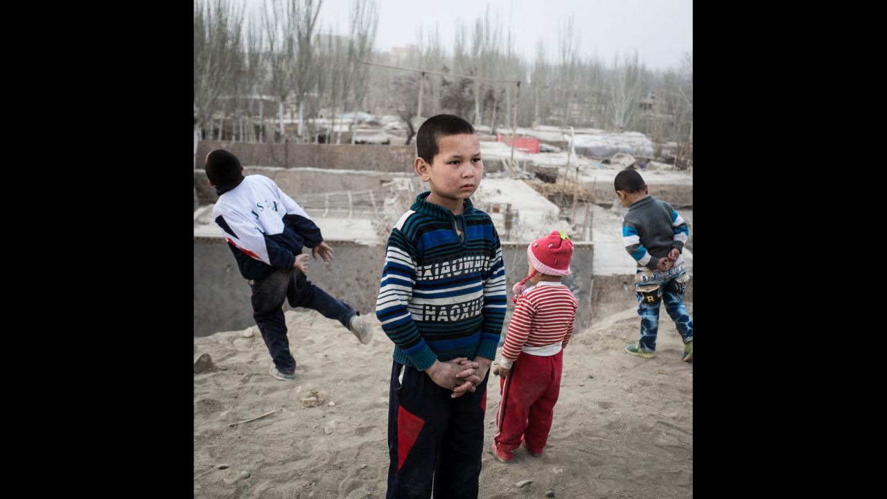Uyghur children in Yengisar, China.