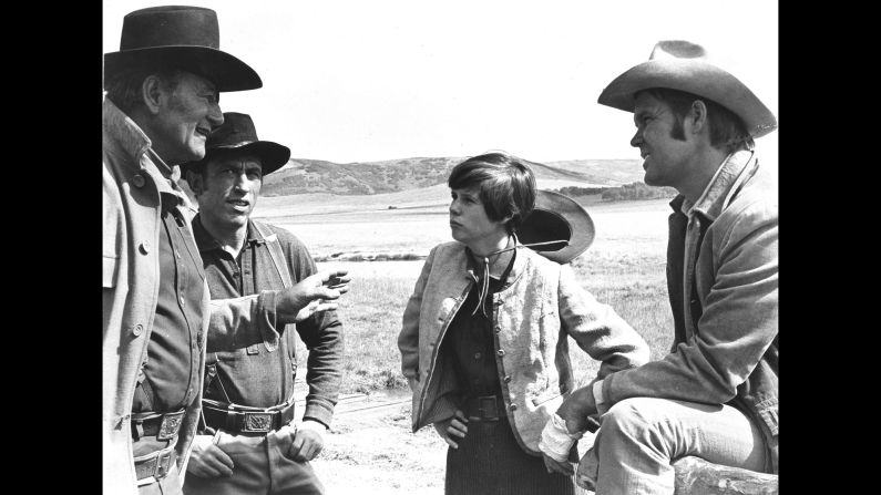 In 1969, Campbell co-starred in the Western "True Grit" with John Wayne. Wayne, left, won an Oscar for his role as Rooster Cogburn.