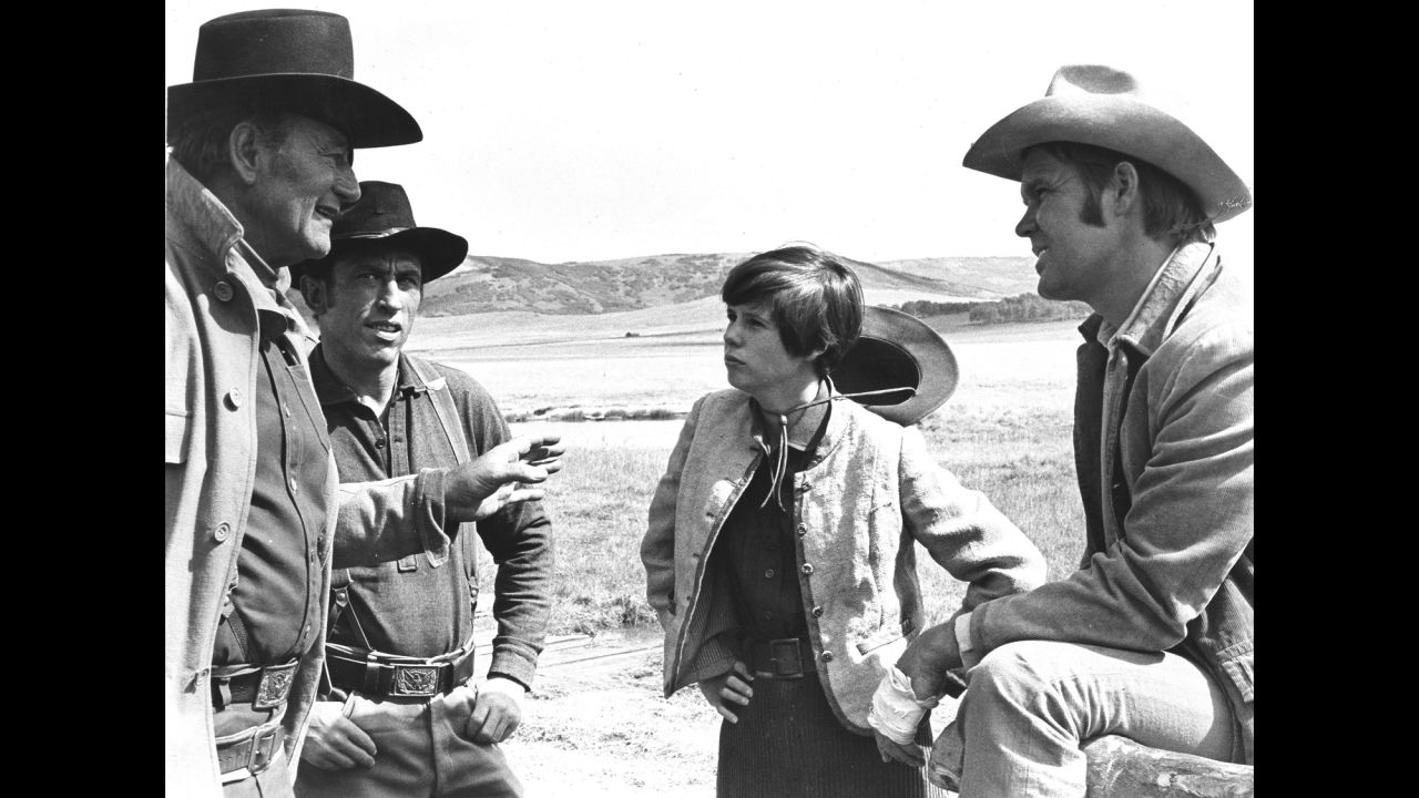 In 1969, Campbell co-starred in the Western "True Grit" with John Wayne. Wayne, left, won an Oscar for his role as Rooster Cogburn. 
