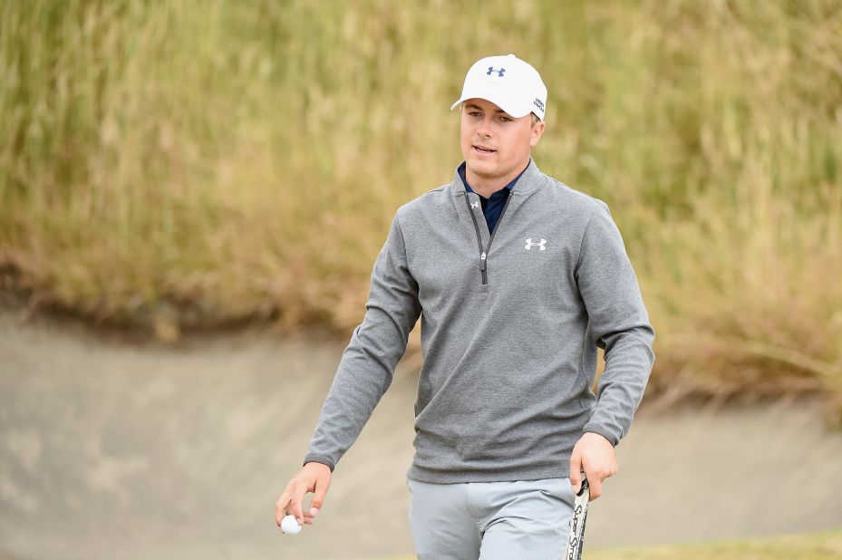 Masters winner Spieth stepped up his bid for a second straight major with a fine second round to move into a share of the lead at halfway on five-under and he was always a factor.